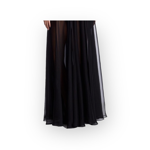 new Lotus Threads ๐ Lace Romper Overlay Gown Cocktail Maxi Dress ๐ Edgy Chic - Picture 11 of 16